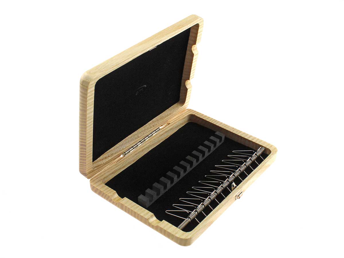Almencla Red Wooden Oboe Reed Case Box for 12PCS Reeds Hold Storage Protector Lightweight