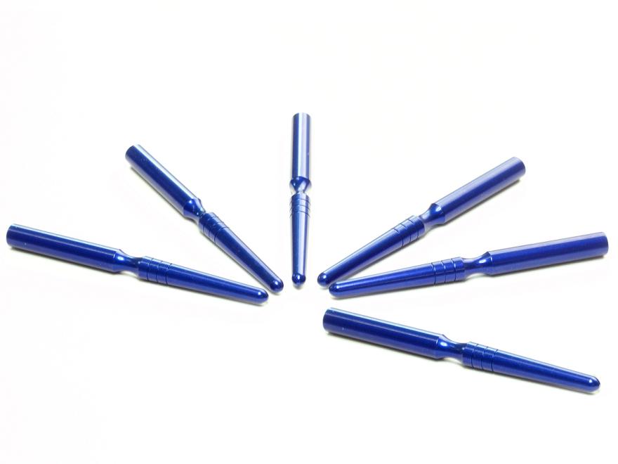 bassoon mandrel pins: without handle, blue, 6 pcs. 