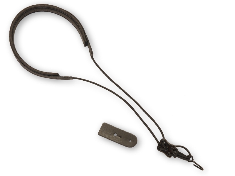 Cor Anglais neck strap, leather, elastic 
