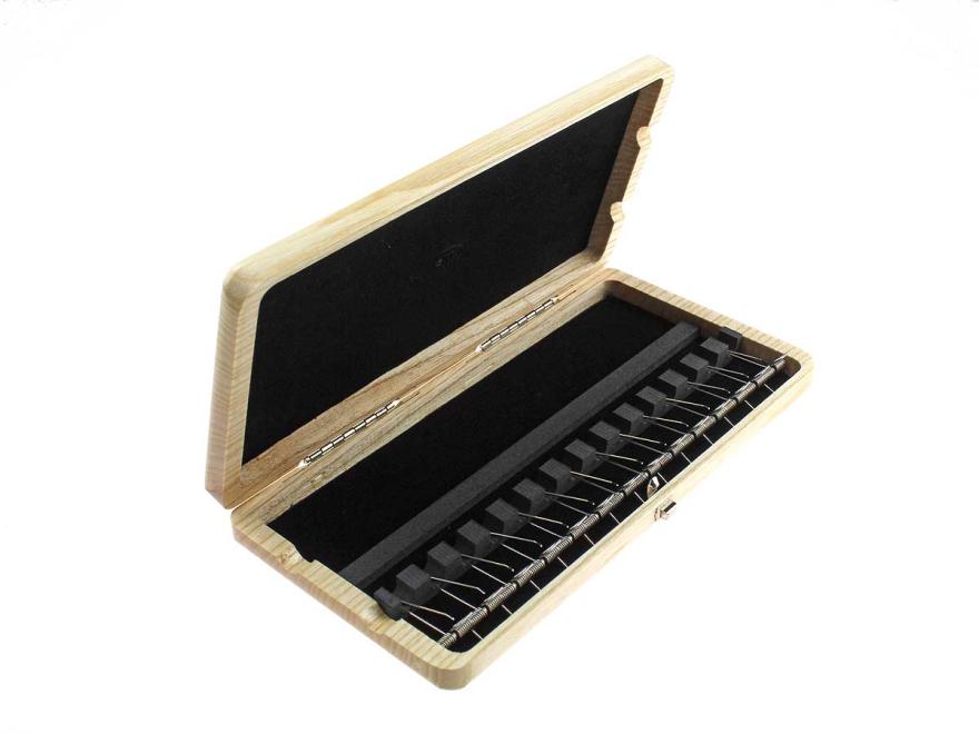 reed case: 14 English Horn reeds, solid elm 