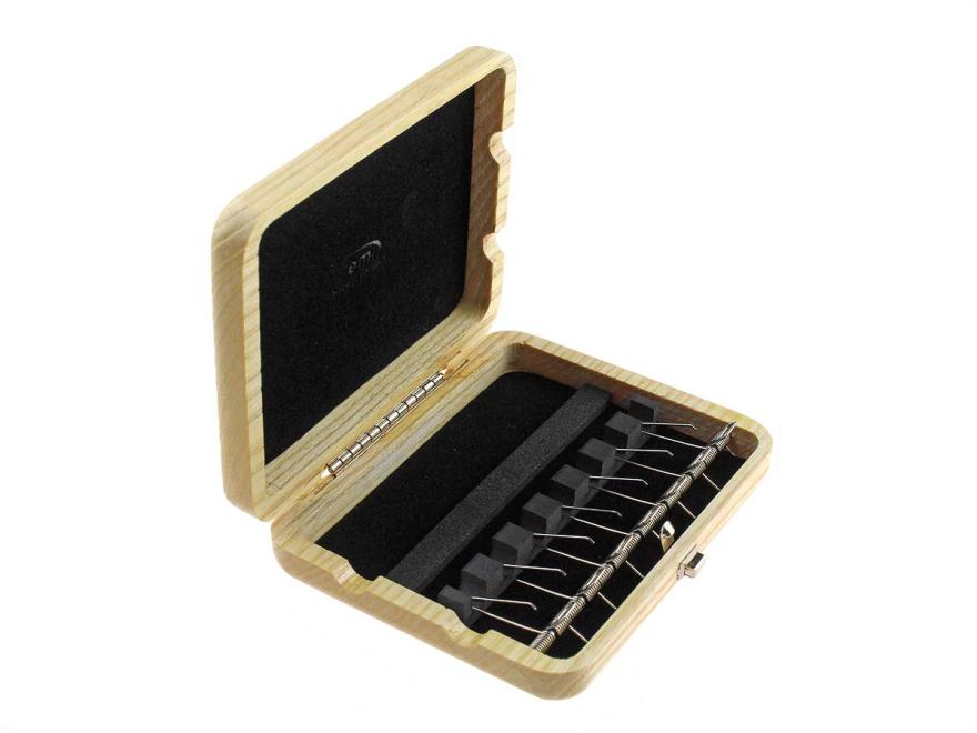 reed case: 7 English Horn reeds, solid elm 